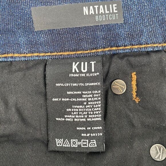 Kut From The Kloth Womens Natalie High Rise Bootcut Blue Jeans SZ 12 Stretch - Picture 11 of 12